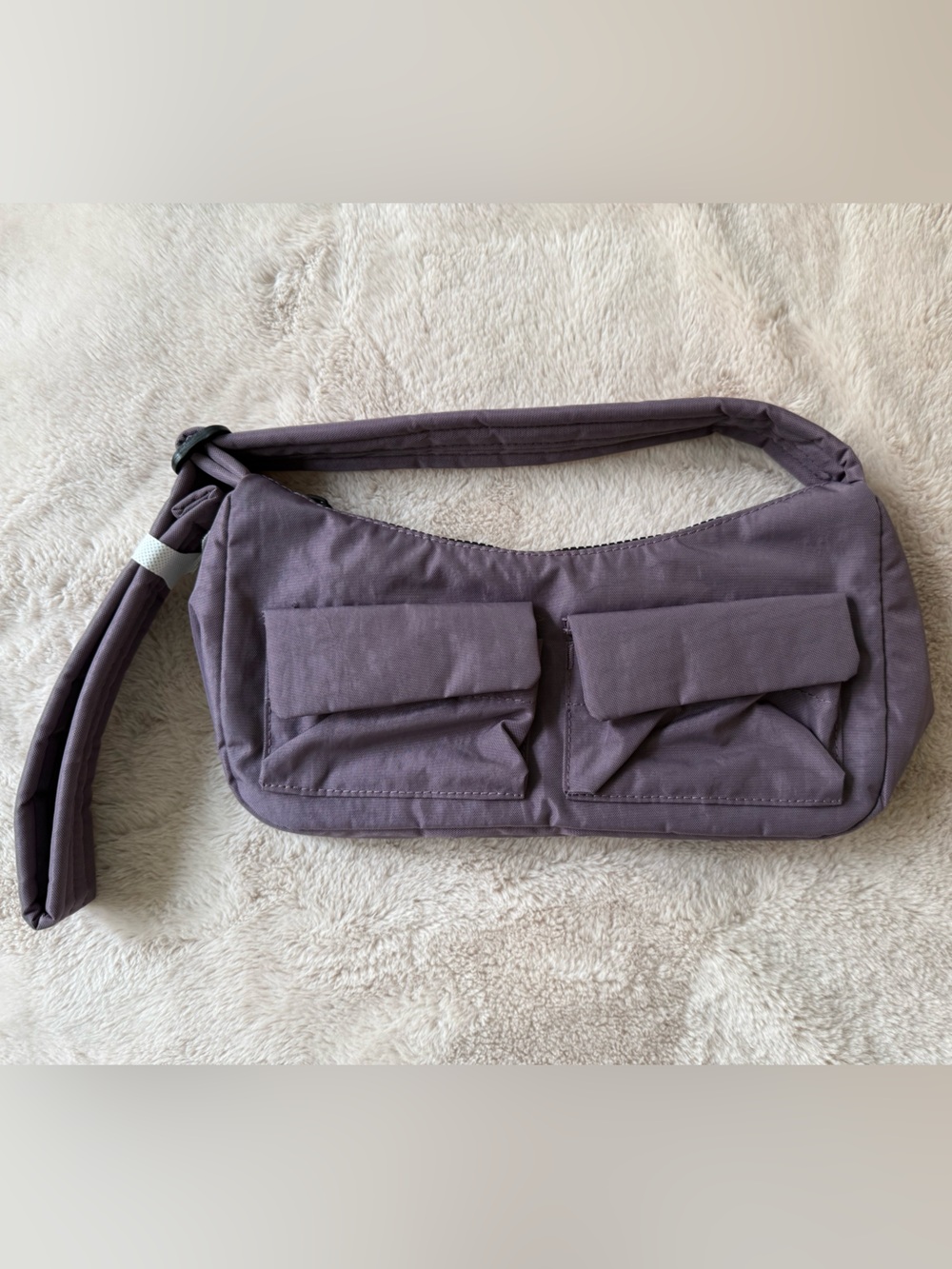 NWT BAGGU Cargo Shoulder Bag Dusty Violet